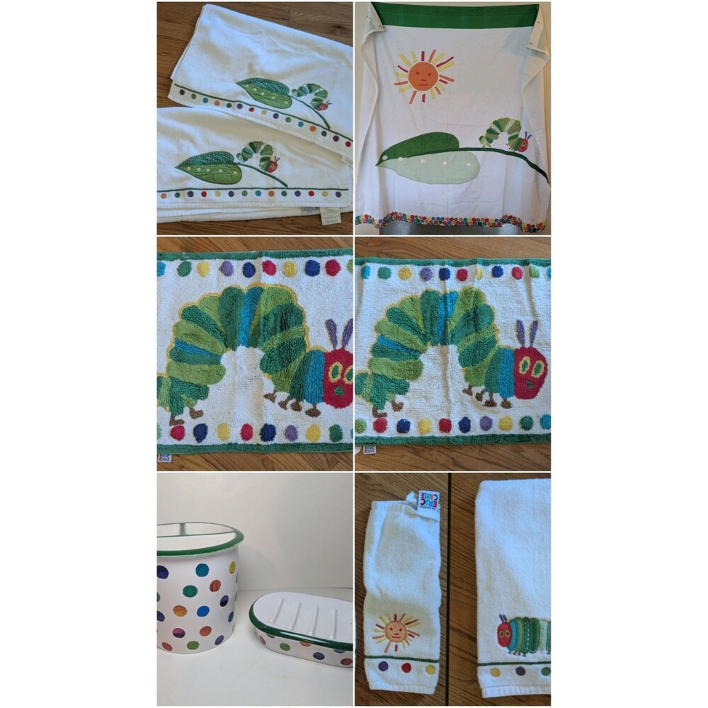 Pottery Barn Kids Eric Carle Bathroom Set The Very Hungry Caterpillar